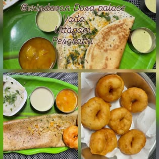 A colourful plate from Vrindavan Dosa Palace
